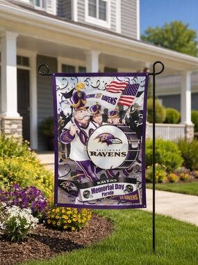 NFL Baltimore Ravens Large 27x40 Seasonal Garden Flags - Set of 10 CROSS POSTED